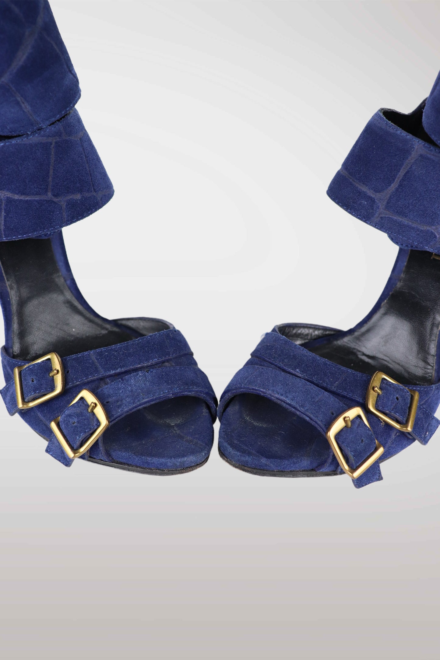 Emilio Pucci Suede Buckle Heels EU37.5