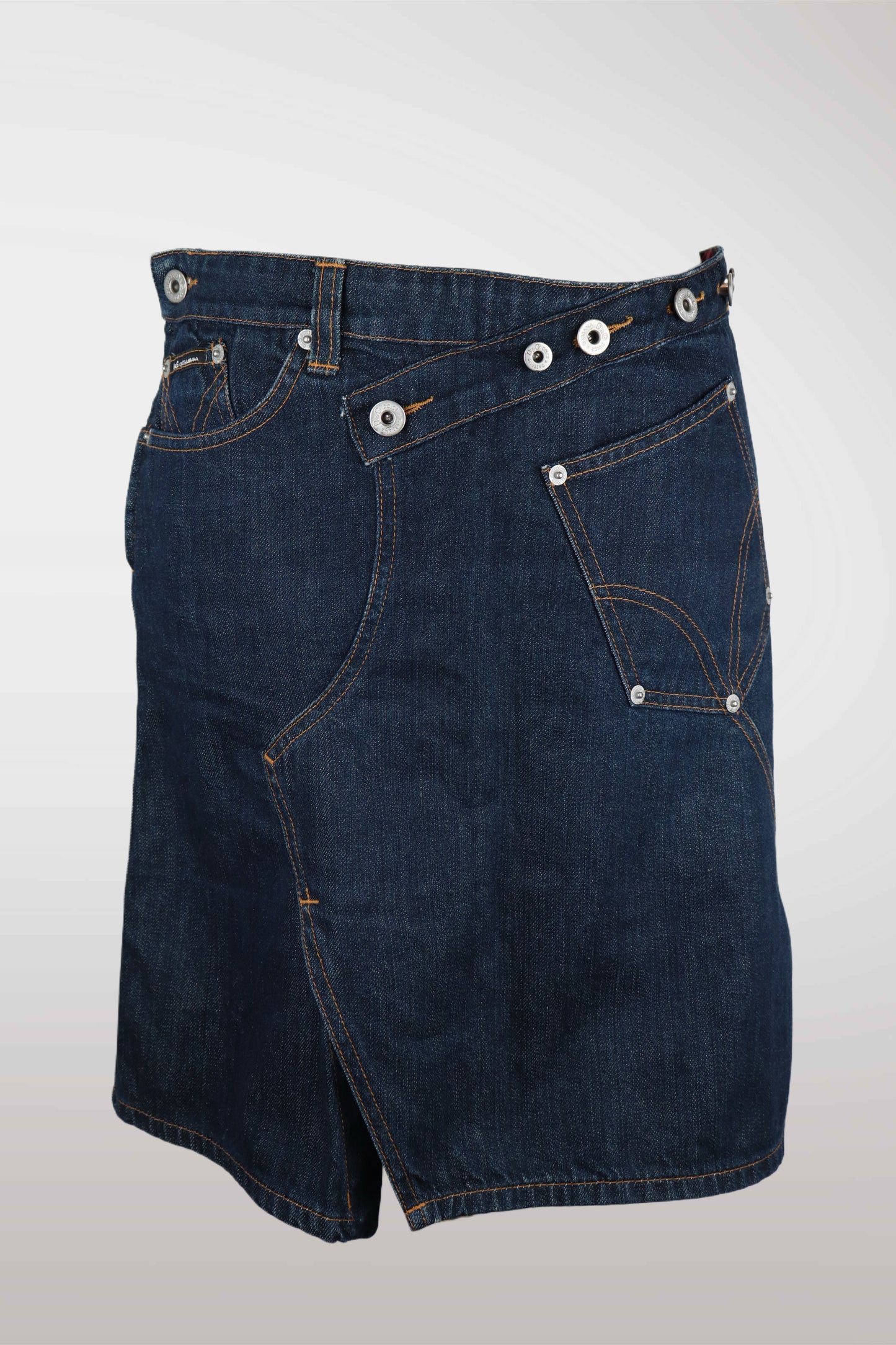 Blue denim skirt with button details on a white background
mint condition vintage
designer archive piece
rare runway sample
one of a kind vintage
limited edition designer
authentic vintage designer
rare vintage designer find
collectible vintage fashion
high-end vintage clothing
luxury vintage apparel
designer vintage statement piece
genuine vintage couture
archival designer clothing
runway vintage fashion
vintage designer investment piece