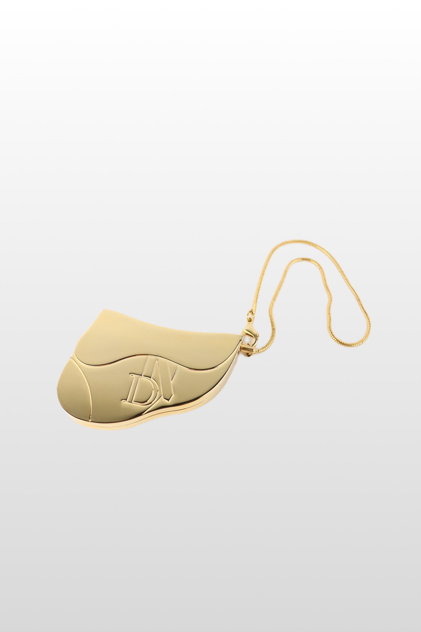 Christian Dior Saddle Gold Compact Charm