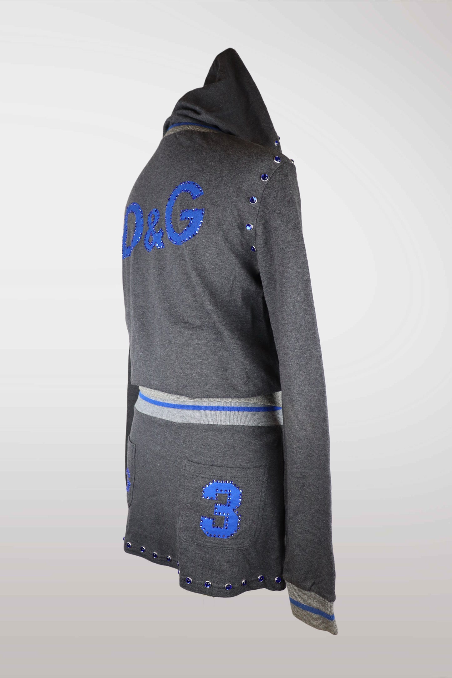 Gray hoodie with blue branding and number on a white background
mint condition vintage
designer archive piece
rare runway sample
one of a kind vintage
limited edition designer
authentic vintage designer
rare vintage designer find
collectible vintage fashion
high-end vintage clothing
luxury vintage apparel
designer vintage statement piece
genuine vintage couture
archival designer clothing
runway vintage fashion
vintage designer investment piece