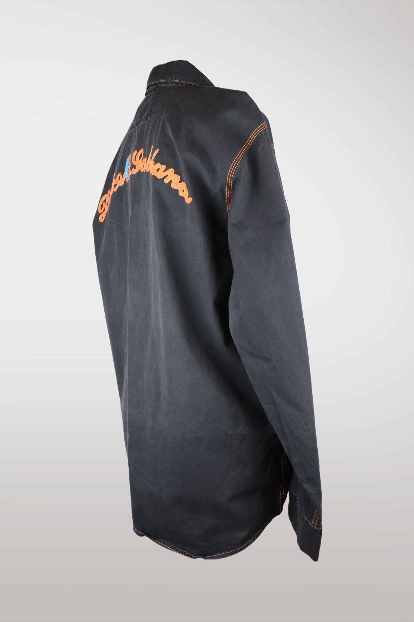 Black dolce & gabbana jacket with orange text on a white background
mint condition vintage
designer archive piece
rare runway sample
one of a kind vintage
limited edition designer
authentic vintage designer
rare vintage designer find
collectible vintage fashion
high-end vintage clothing
luxury vintage apparel
designer vintage statement piece
genuine vintage couture
archival designer clothing
runway vintage fashion
vintage designer investment piece