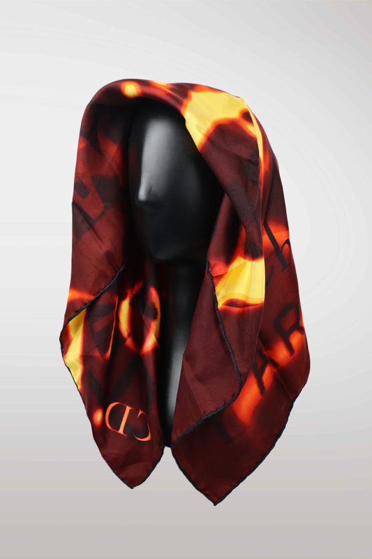 Christian Dior ‘Montaigne’ Burnout Logo Scarf