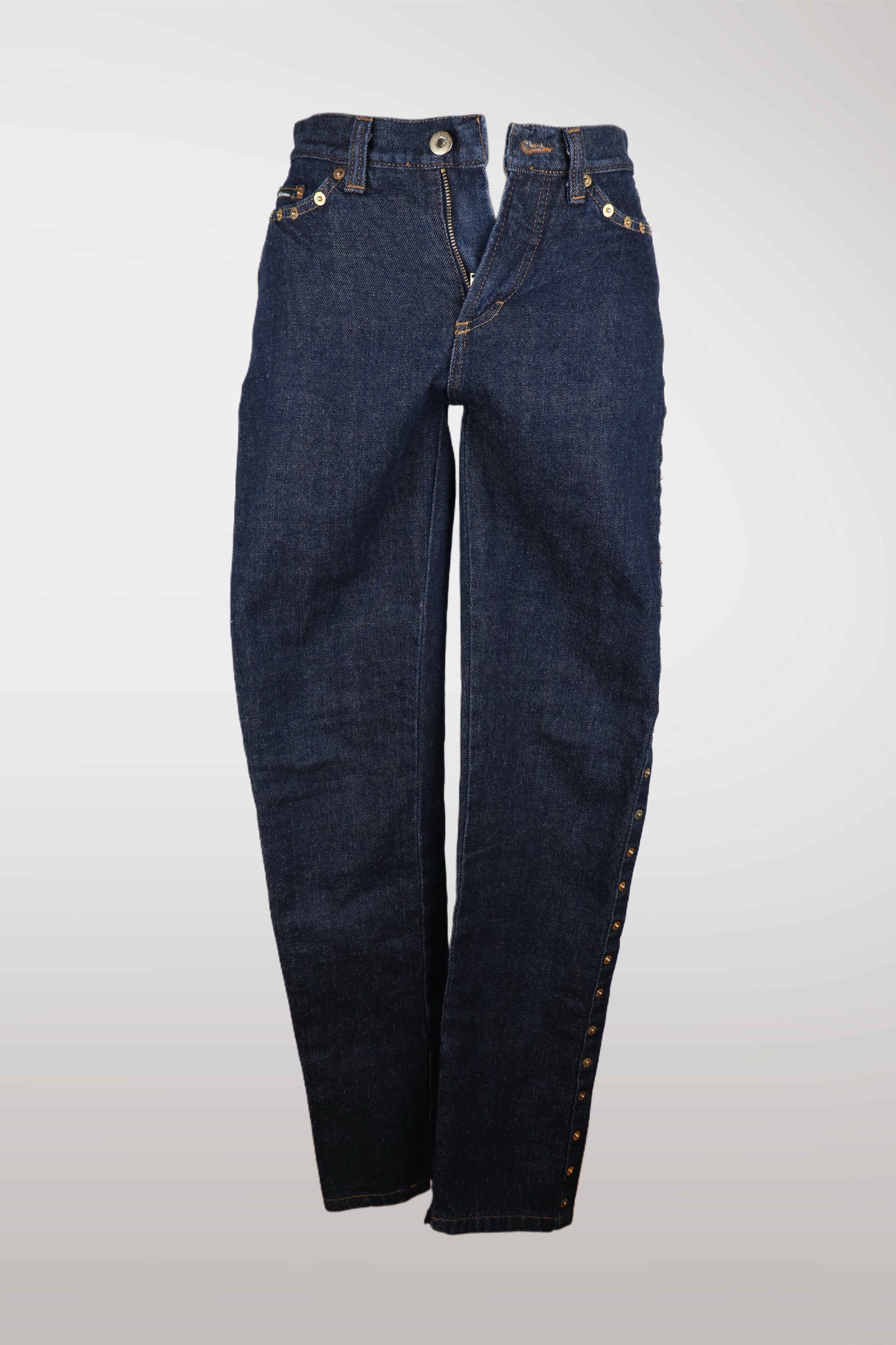 Pair of blue jeans on a white background
mint condition vintage
designer archive piece
rare runway sample
one of a kind vintage
limited edition designer
authentic vintage designer
rare vintage designer find
collectible vintage fashion
high-end vintage clothing
luxury vintage apparel
designer vintage statement piece
genuine vintage couture
archival designer clothing
runway vintage fashion
vintage designer investment piece