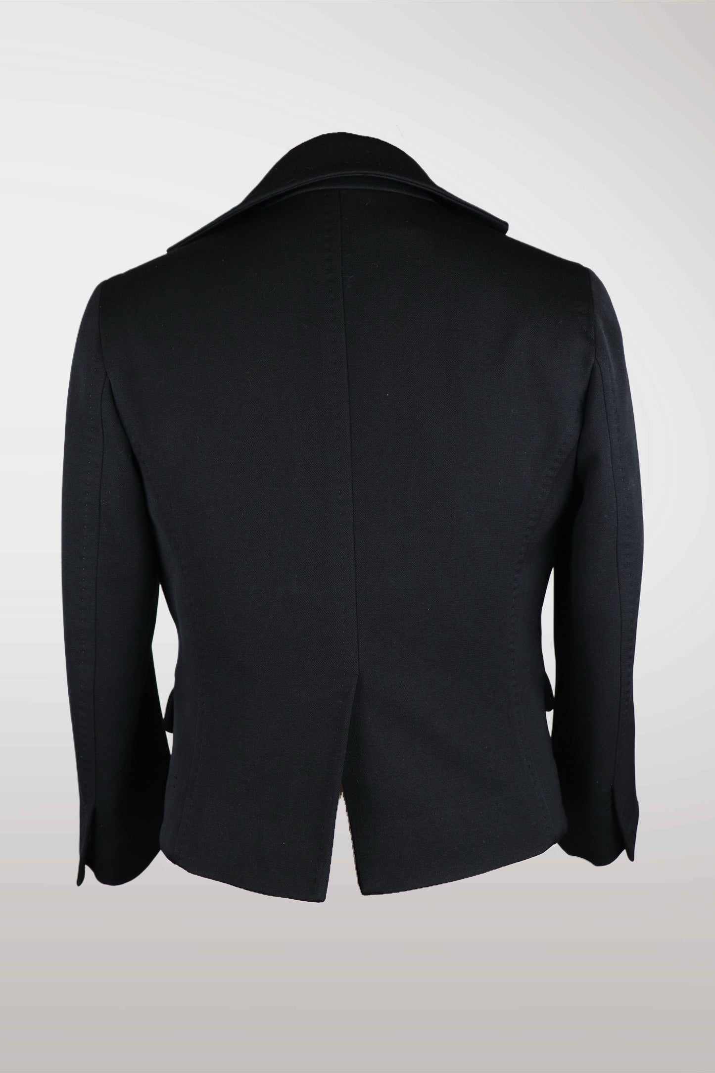 Black blazer on a white background
mint condition vintage
designer archive piece
rare runway sample
one of a kind vintage
limited edition designer
authentic vintage designer
rare vintage designer find
collectible vintage fashion
high-end vintage clothing
luxury vintage apparel
designer vintage statement piece
genuine vintage couture
archival designer clothing
runway vintage fashion
vintage designer investment piece