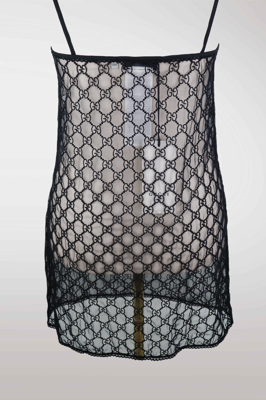 Gucci GG Supreme Monogram Lingerie Dress