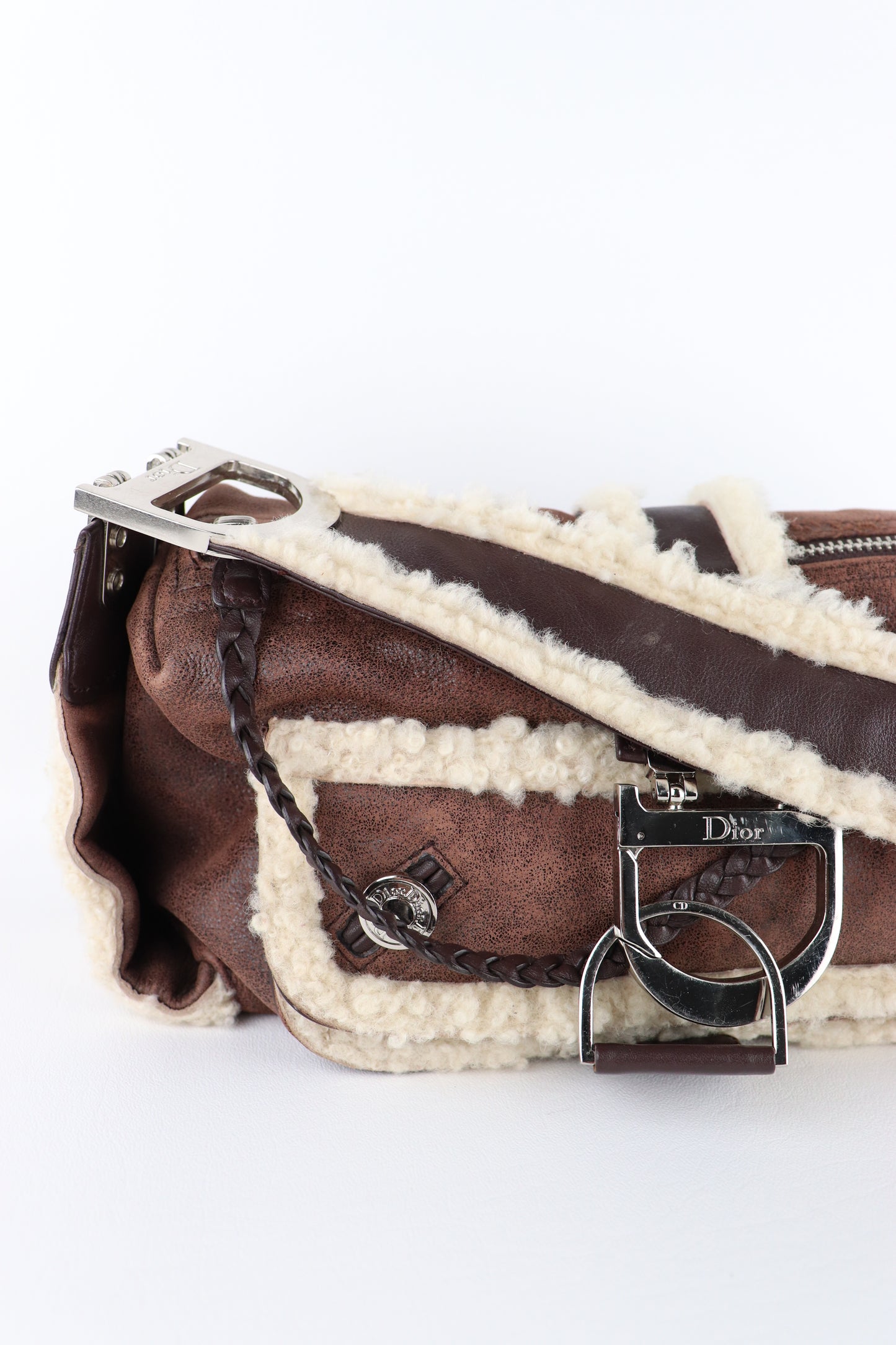 2000s Dior Flight Sherpa Bag