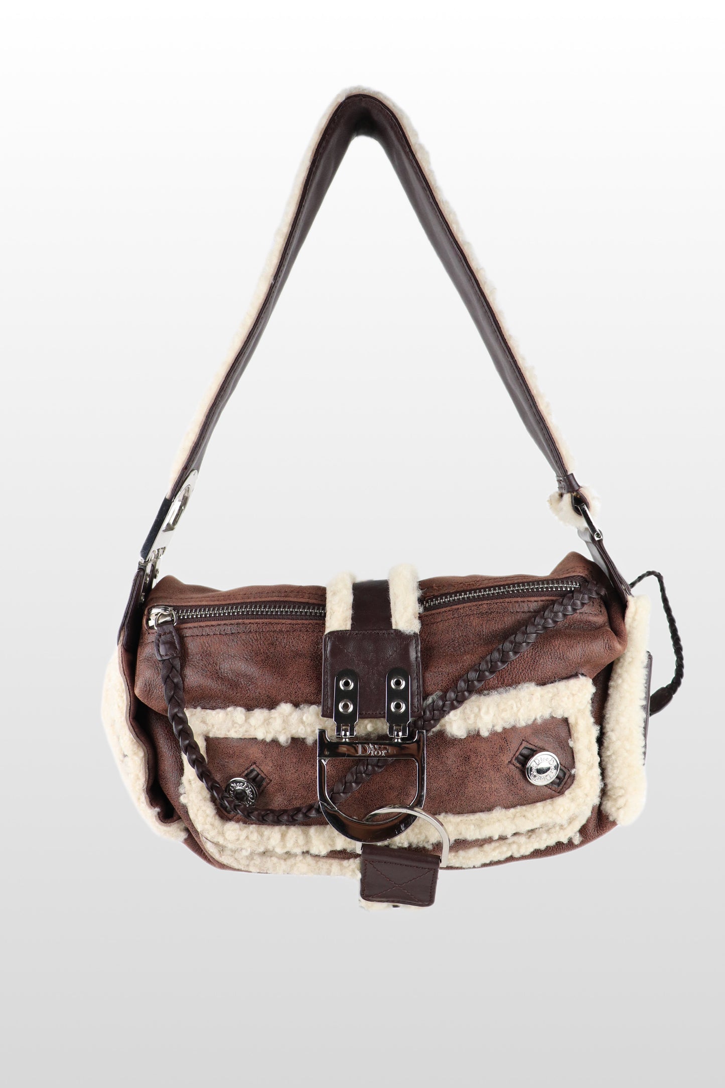 2000s Dior Flight Sherpa Bag