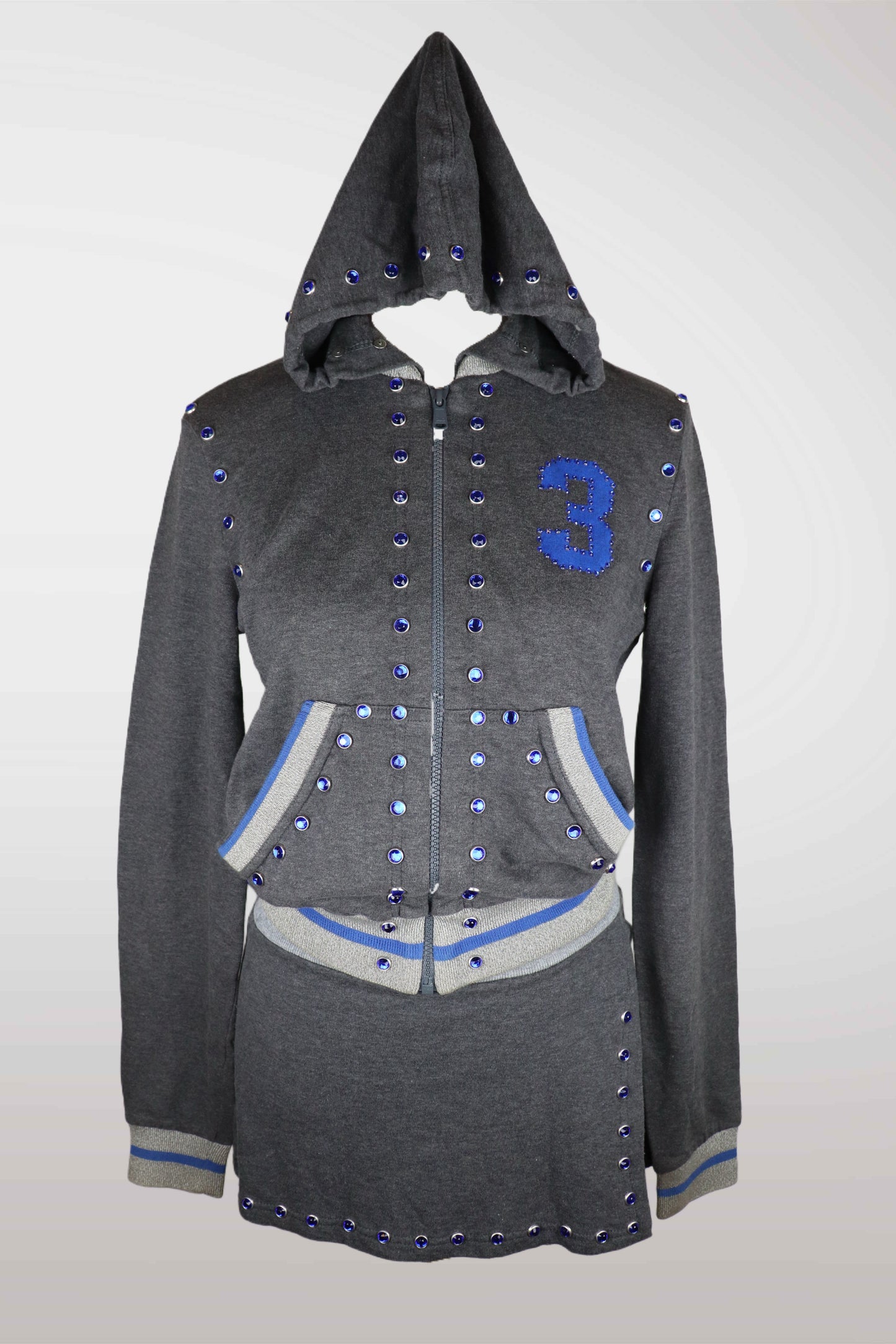 Gray hoodie with blue accents and number 3 on a white background
mint condition vintage
designer archive piece
rare runway sample
one of a kind vintage
limited edition designer
authentic vintage designer
rare vintage designer find
collectible vintage fashion
high-end vintage clothing
luxury vintage apparel
designer vintage statement piece
genuine vintage couture
archival designer clothing
runway vintage fashion
vintage designer investment piece