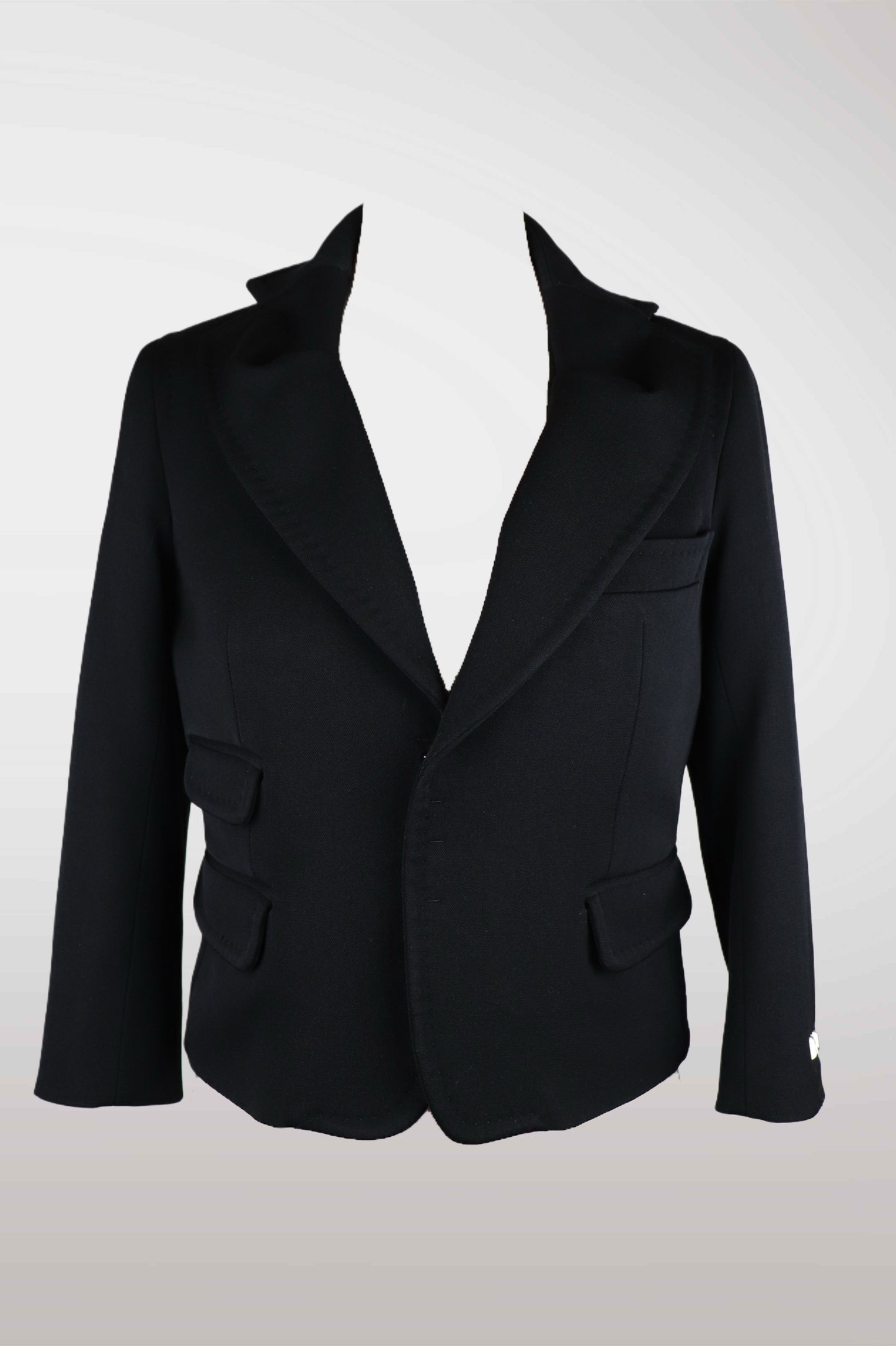 Black blazer on a white background
mint condition vintage
designer archive piece
rare runway sample
one of a kind vintage
limited edition designer
authentic vintage designer
rare vintage designer find
collectible vintage fashion
high-end vintage clothing
luxury vintage apparel
designer vintage statement piece
genuine vintage couture
archival designer clothing
runway vintage fashion
vintage designer investment piece