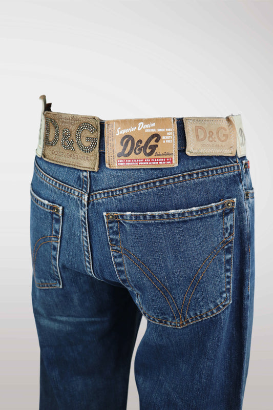 Rare D&G Logo Patch Jeans