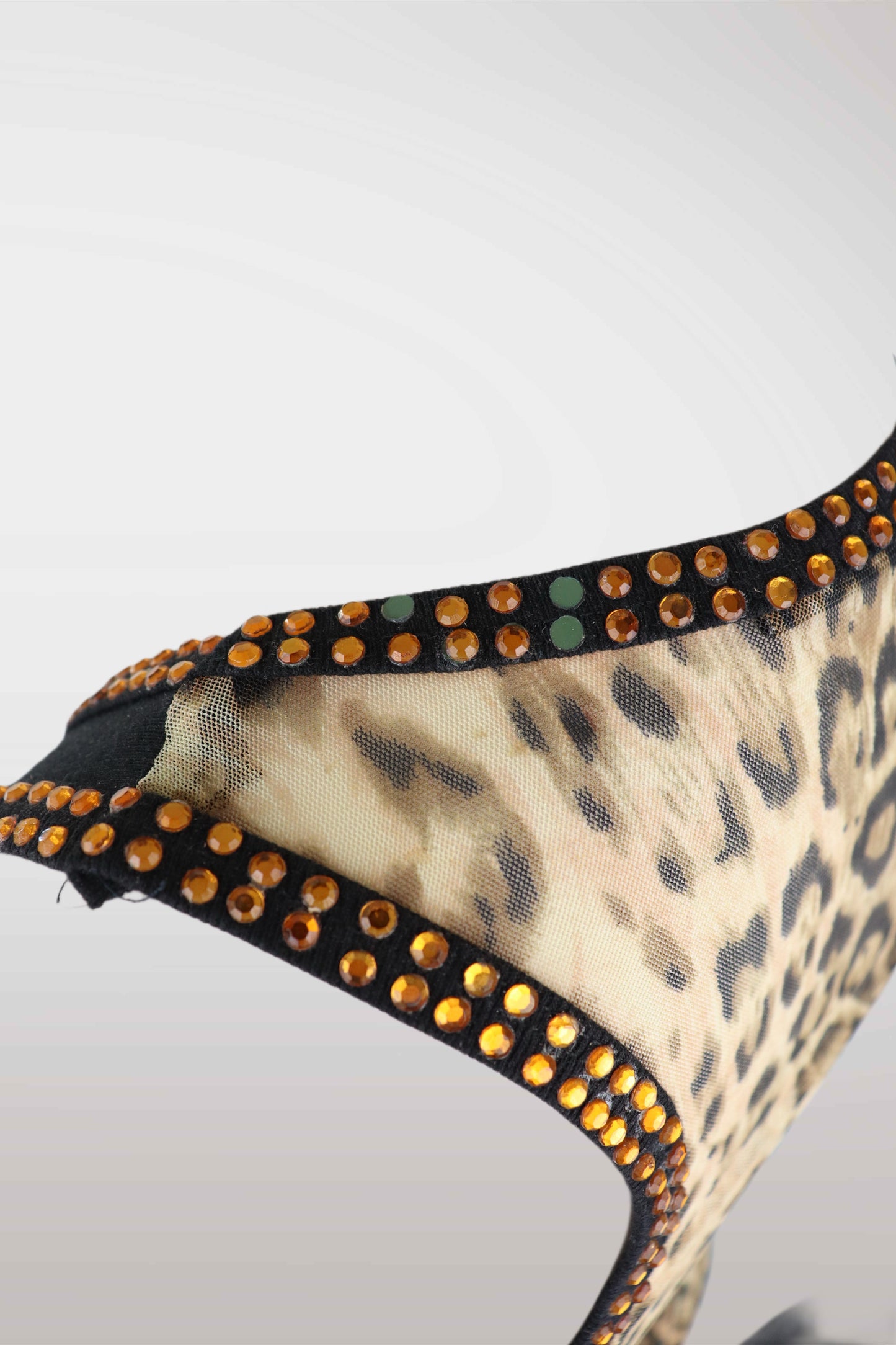 D&G Rhinestone Leopard Mesh Tank