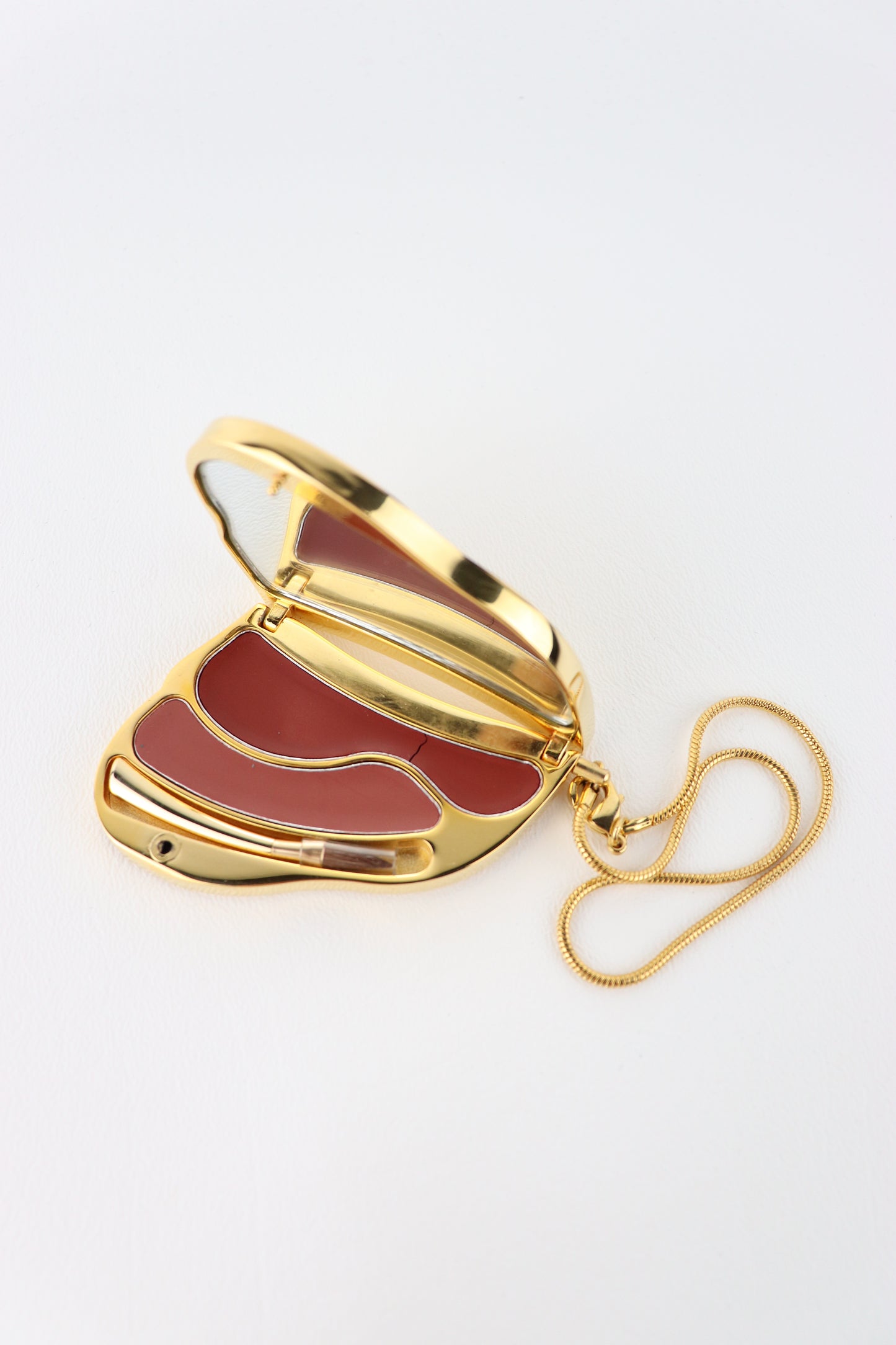 Christian Dior Saddle Gold Compact Charm
