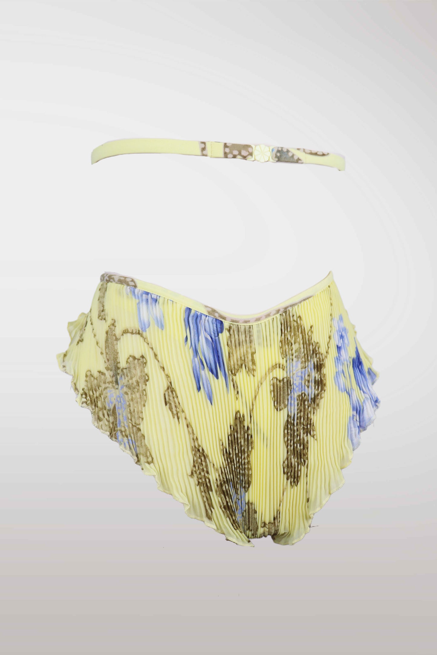Yellow bikini bottom with floral pattern on a white background
mint condition vintage
designer archive piece
rare runway sample
one of a kind vintage
limited edition designer
authentic vintage designer
rare vintage designer find
collectible vintage fashion
high-end vintage clothing
luxury vintage apparel
designer vintage statement piece
genuine vintage couture
archival designer clothing
runway vintage fashion
vintage designer investment piece