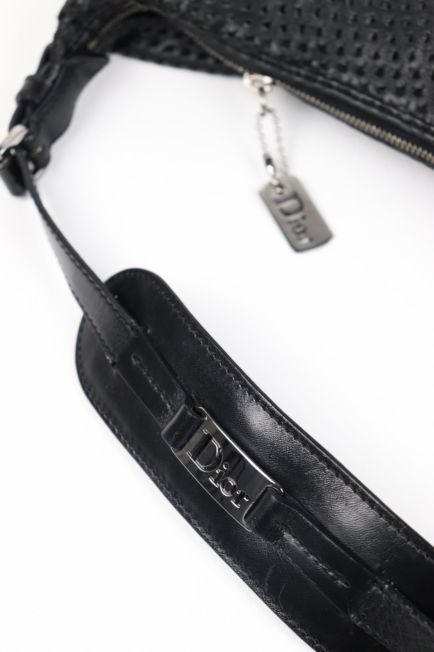 Vintage Dior Street Chic Perforated Hobo Bag