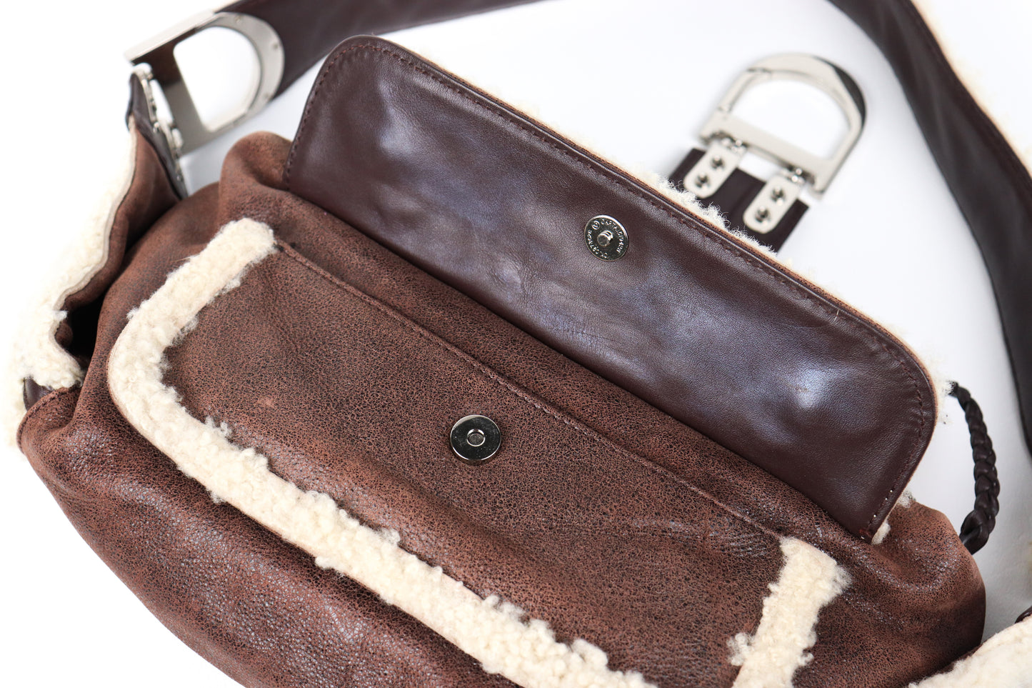 2000s Dior Flight Sherpa Bag
