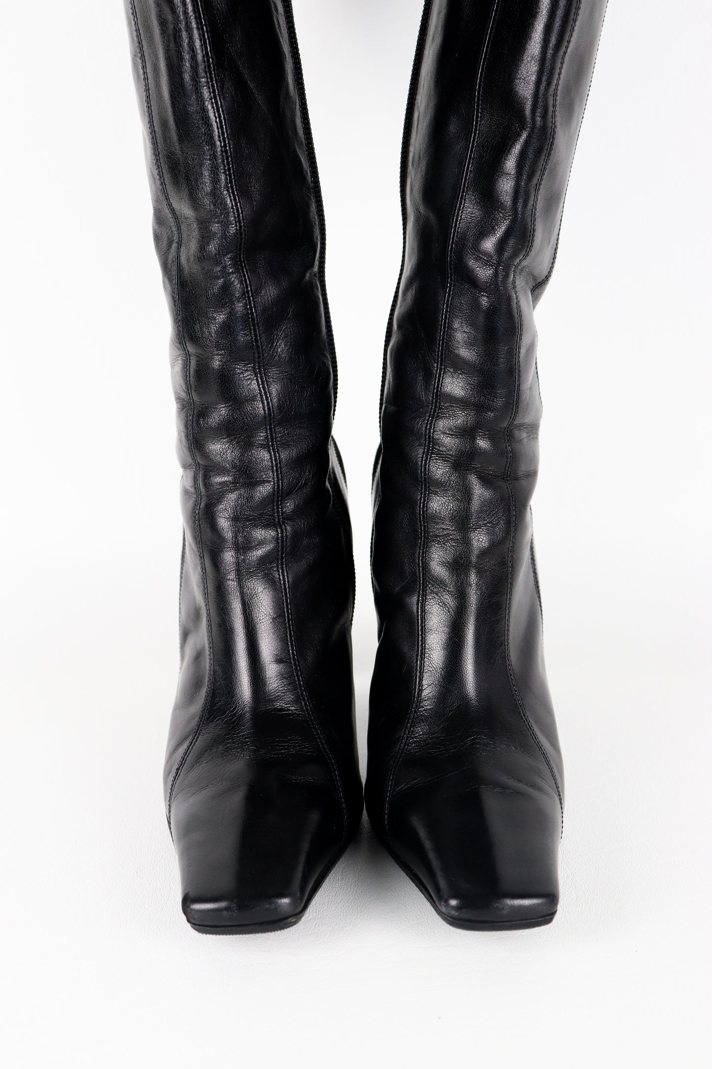 Vintage Casadei Leather Fur Boots | US 6.5