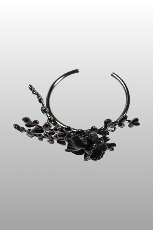 Dsquared2 Floral Gun Metal Cuff
