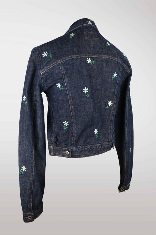 Early 2000s D&G Daisy Embroidered Denim Set (description)
