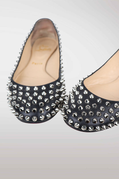 Christian Louboutin Spiked Ballet Flats | EU35.5