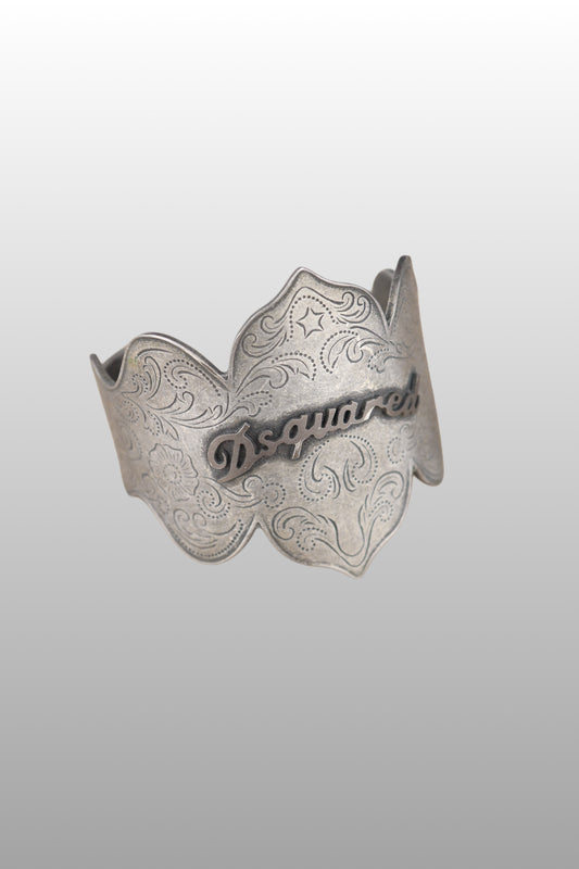 Dsquared2 Solid Metal Engraved Cuff