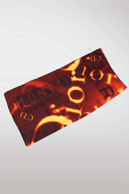 Christian Dior ‘Montaigne’ Burnout Logo Scarf