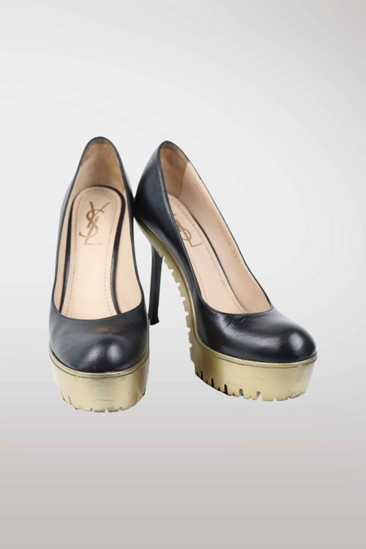 YSL Rive Gauche Platform Heels | EU37