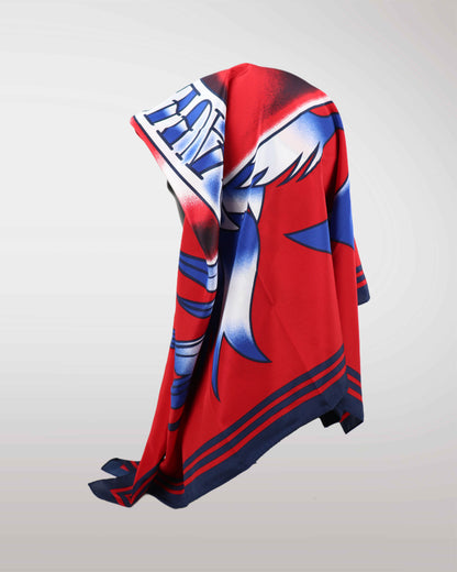 Jean-Paul Gaultier 2015 Heart & Anchor Tattoo Scarf