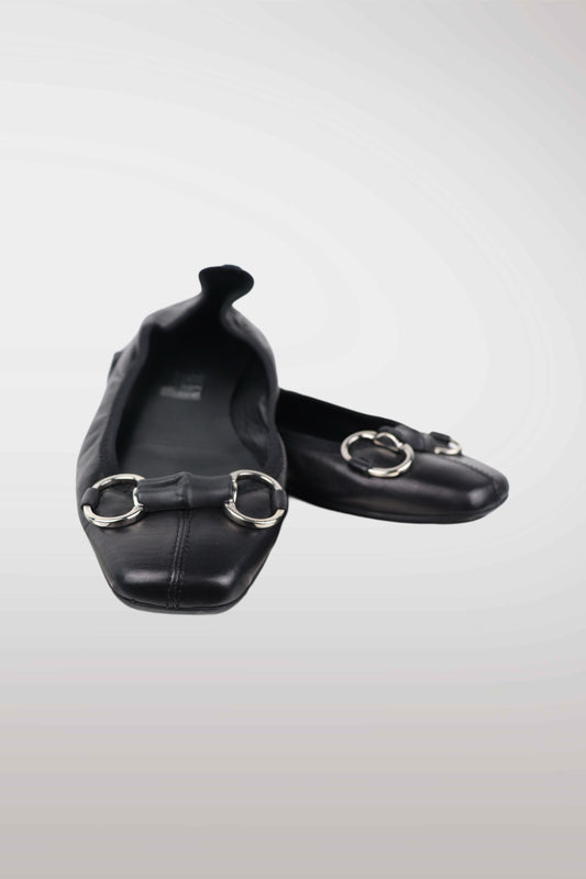 Gucci Horsebit Leather Ballet Flats