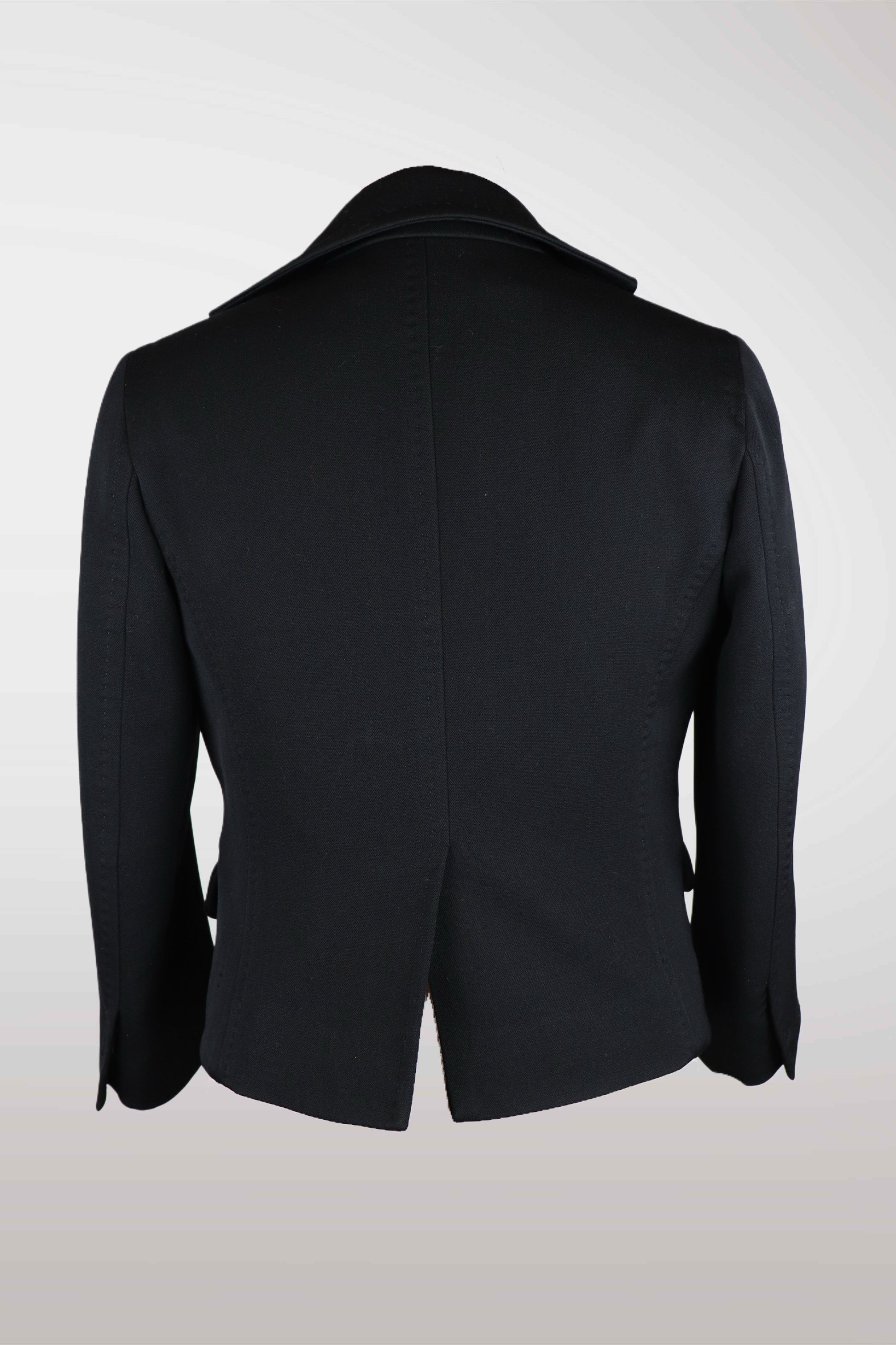 Black blazer on a white background
mint condition vintage
designer archive piece
rare runway sample
one of a kind vintage
limited edition designer
authentic vintage designer
rare vintage designer find
collectible vintage fashion
high-end vintage clothing
luxury vintage apparel
designer vintage statement piece
genuine vintage couture
archival designer clothing
runway vintage fashion
vintage designer investment piece