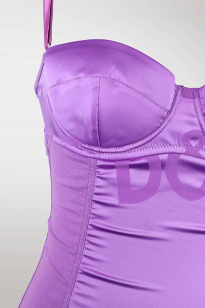 Dolce & Gabbana Purple Bustier Top