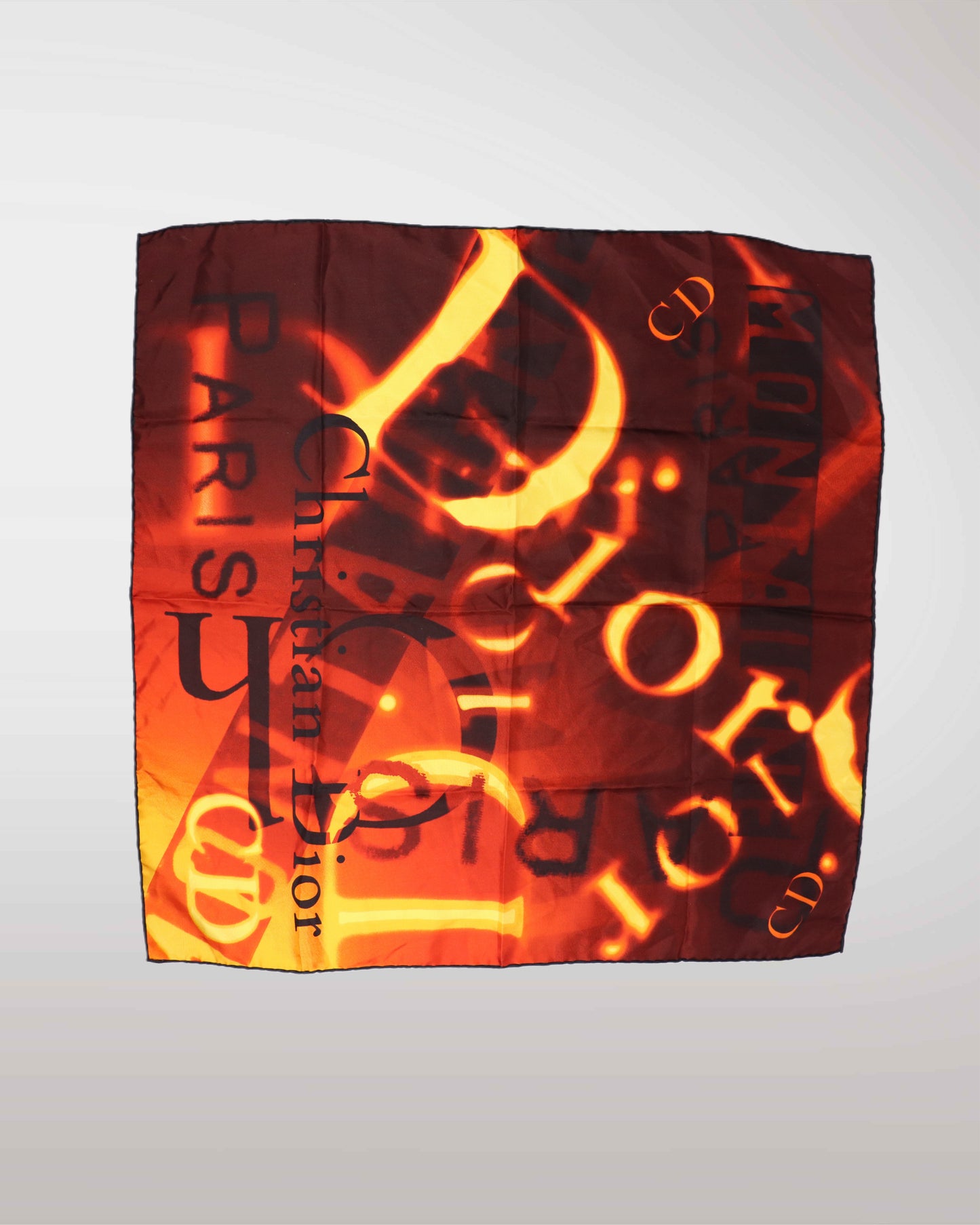 Christian Dior ‘Montaigne’ Burnout Logo Scarf