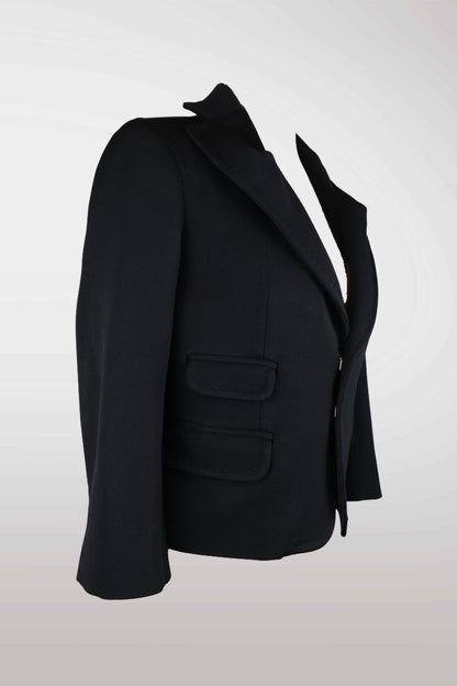 Black blazer on a mannequin against a white background
mint condition vintage
designer archive piece
rare runway sample
one of a kind vintage
limited edition designer
authentic vintage designer
rare vintage designer find
collectible vintage fashion
high-end vintage clothing
luxury vintage apparel
designer vintage statement piece
genuine vintage couture
archival designer clothing
runway vintage fashion
vintage designer investment piece