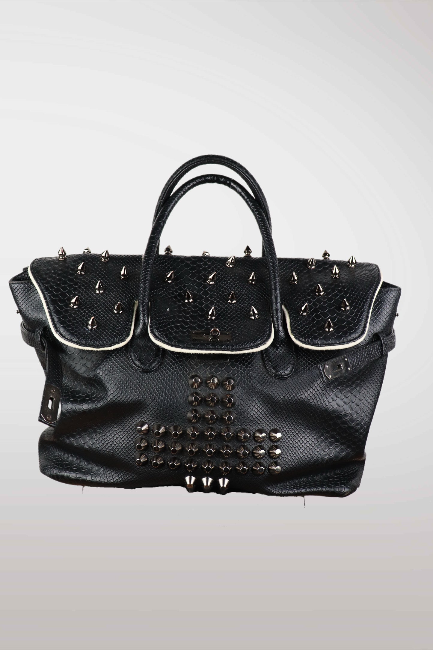 2000's Studded Black 'Firkin' Bag