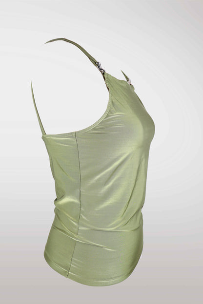 Light green halter top on a mannequin against a white background
mint condition vintage
designer archive piece
rare runway sample
one of a kind vintage
limited edition designer
authentic vintage designer
rare vintage designer find
collectible vintage fashion
high-end vintage clothing
luxury vintage apparel
designer vintage statement piece
genuine vintage couture
archival designer clothing
runway vintage fashion
vintage designer investment piece