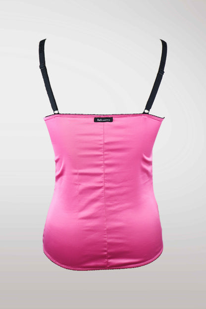 D&G Fuchsia Satin Camisole