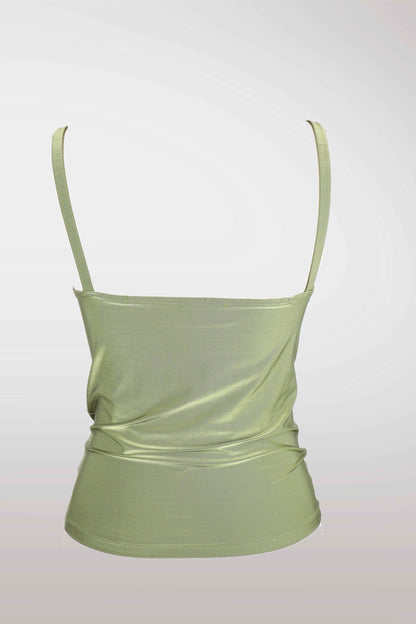 Green spaghetti strap top on a white background
mint condition vintage
designer archive piece
rare runway sample
one of a kind vintage
limited edition designer
authentic vintage designer
rare vintage designer find
collectible vintage fashion
high-end vintage clothing
luxury vintage apparel
designer vintage statement piece
genuine vintage couture
archival designer clothing
runway vintage fashion
vintage designer investment piece