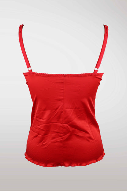 "I <3 D&G" Red Satin Camisole