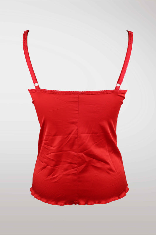 "I <3 D&G" Red Satin Camisole