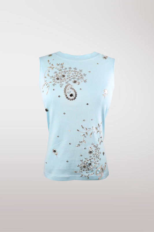 Christian Dior by Galliano Embellished Sequin Sleeveless Top