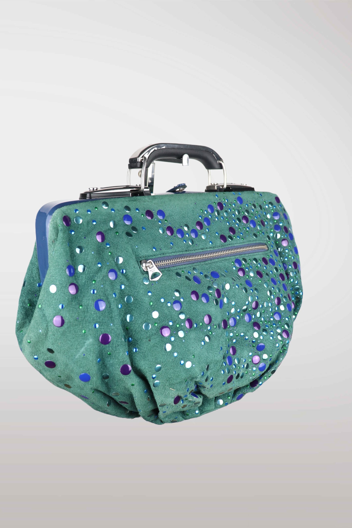 Vintage Diesel Multicolor Studded Clutch