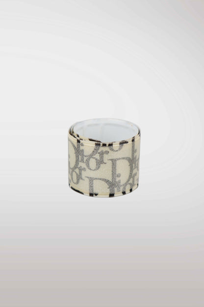 Christian Dior Monogram Slap Bracelet/Cuff BEIGE