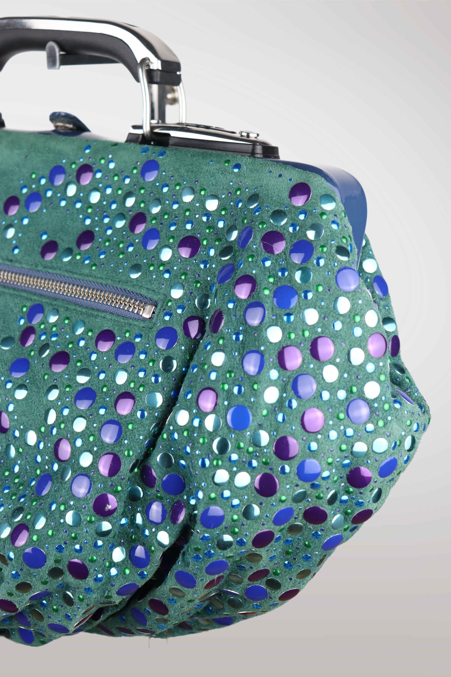 Vintage Diesel Multicolor Studded Clutch