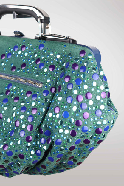 Vintage Diesel Multicolor Studded Clutch