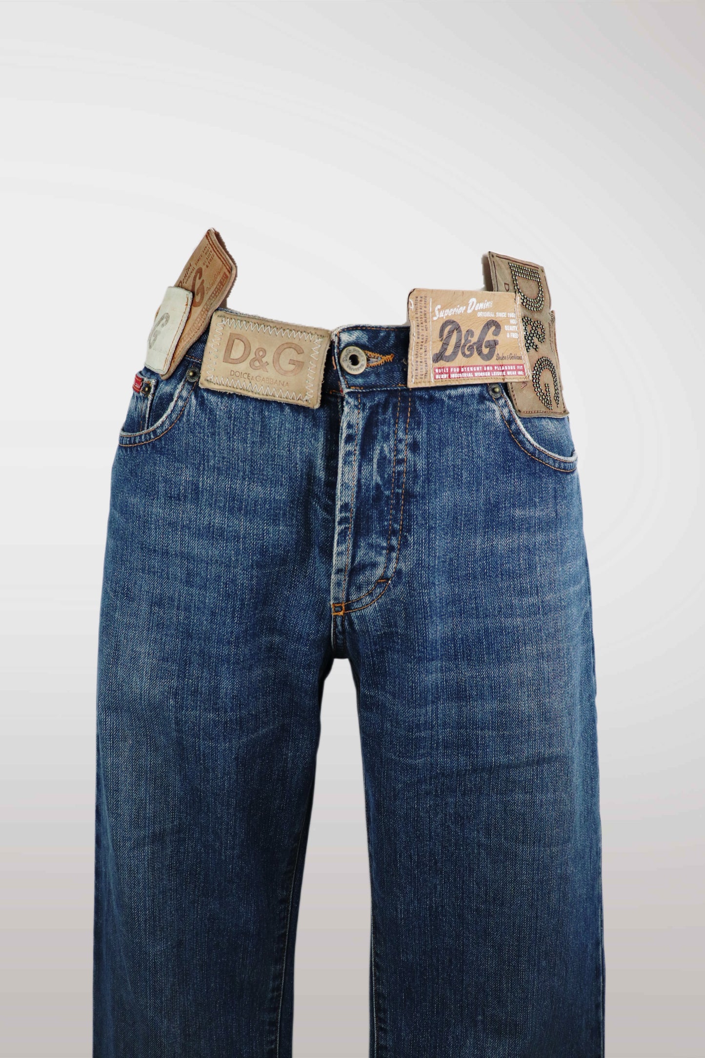 Rare D&G Logo Patch Jeans