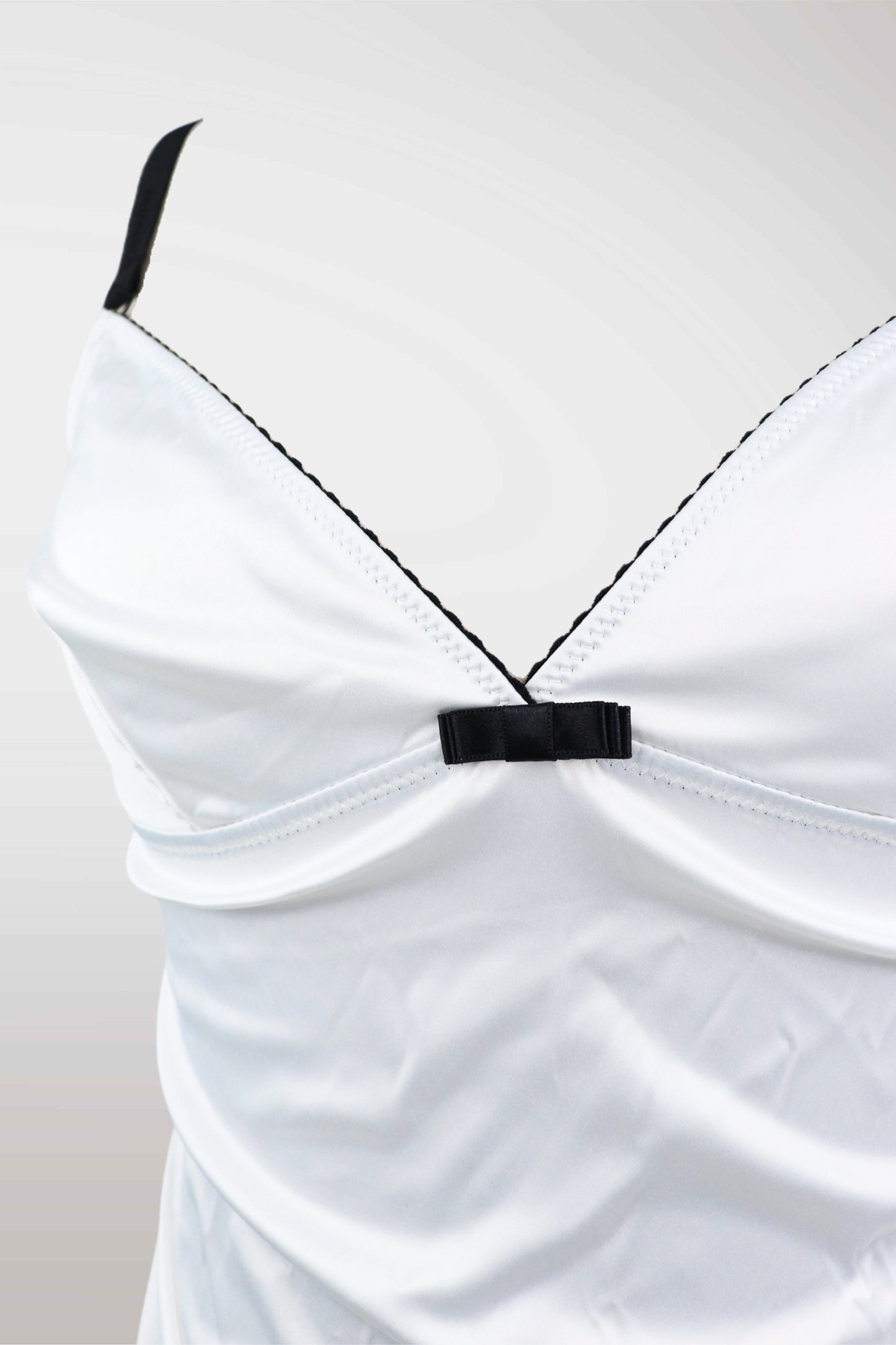 D&G White Satin Cami Top