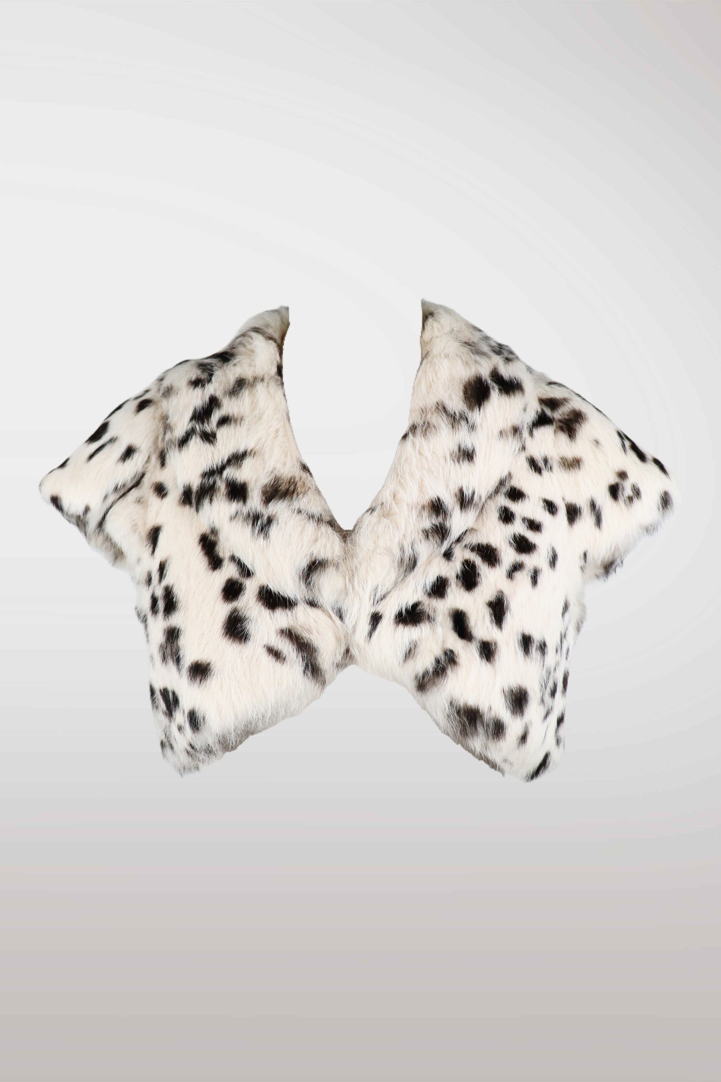 Spotted Genuine Rabbit Fur Bolero