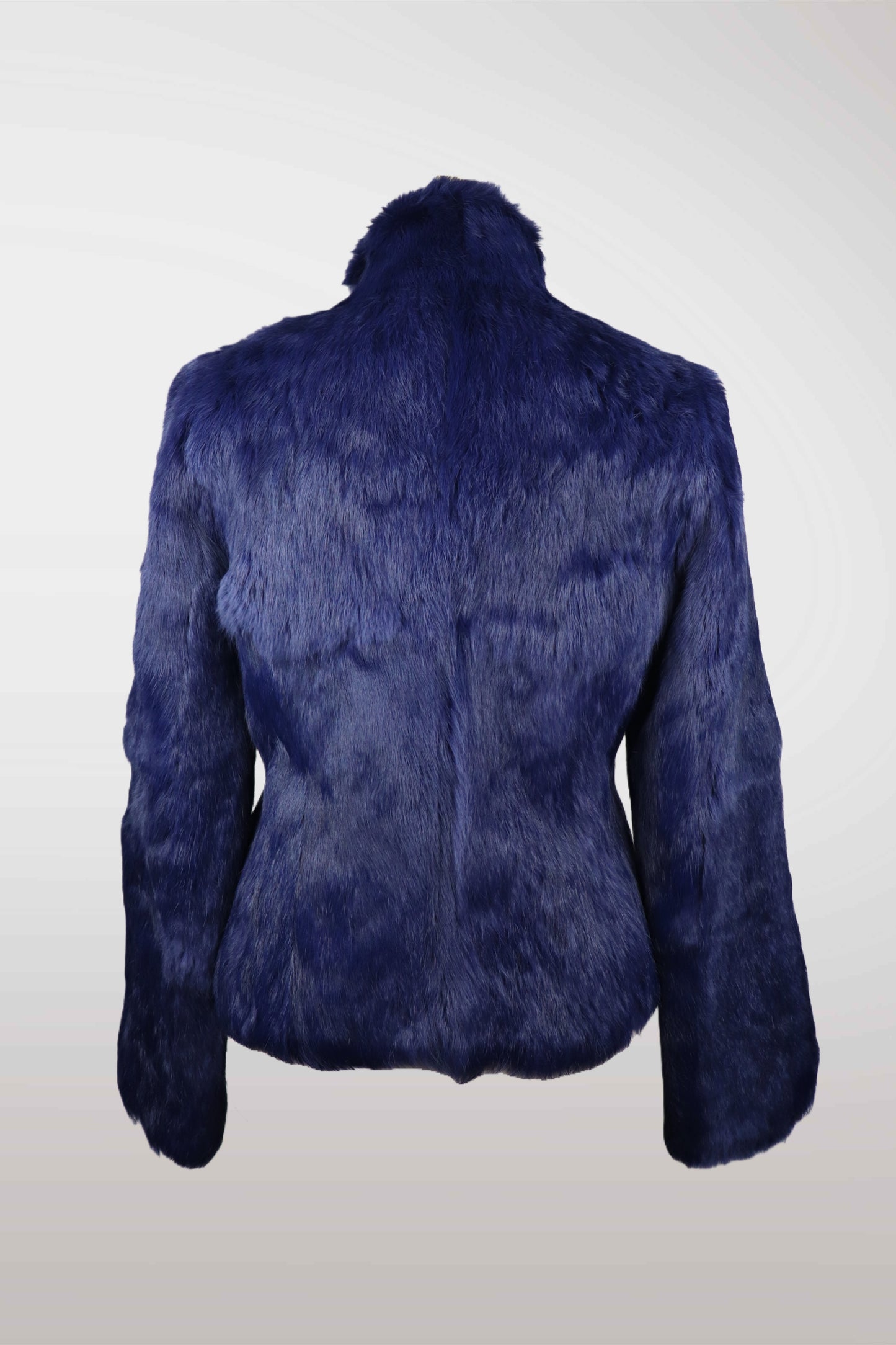 Violet Genuine Rabbit Fur Jacket