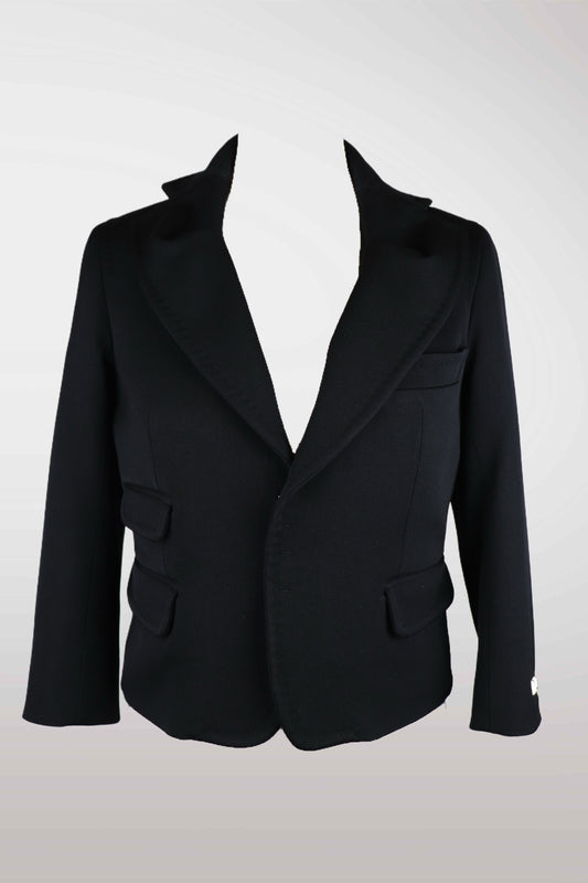 Black blazer on a white background
mint condition vintage
designer archive piece
rare runway sample
one of a kind vintage
limited edition designer
authentic vintage designer
rare vintage designer find
collectible vintage fashion
high-end vintage clothing
luxury vintage apparel
designer vintage statement piece
genuine vintage couture
archival designer clothing
runway vintage fashion
vintage designer investment piece