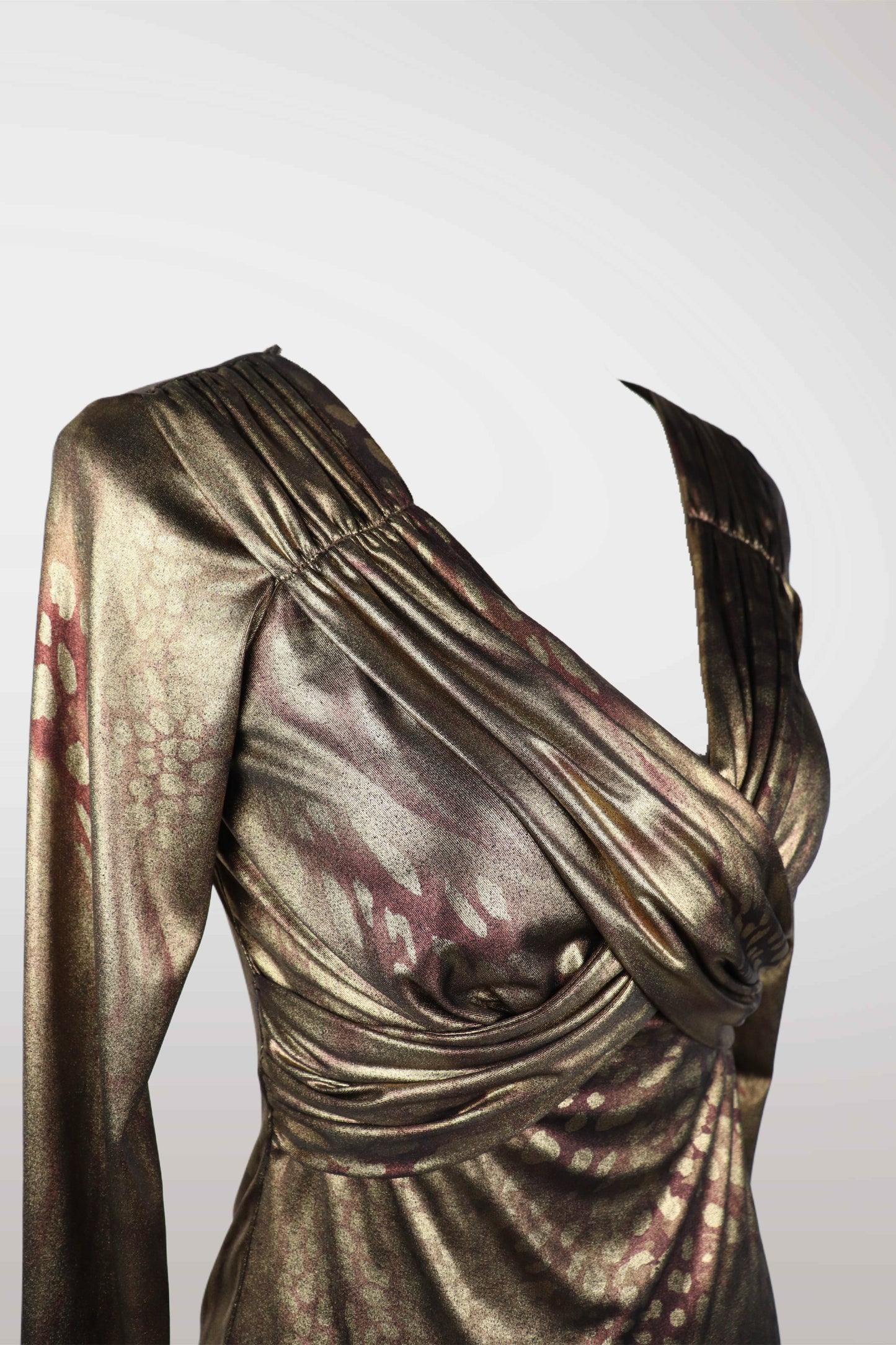 Caché Slinky Animal Print Top