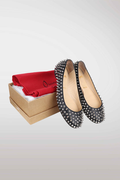 Christian Louboutin Spiked Ballet Flats | EU35.5
